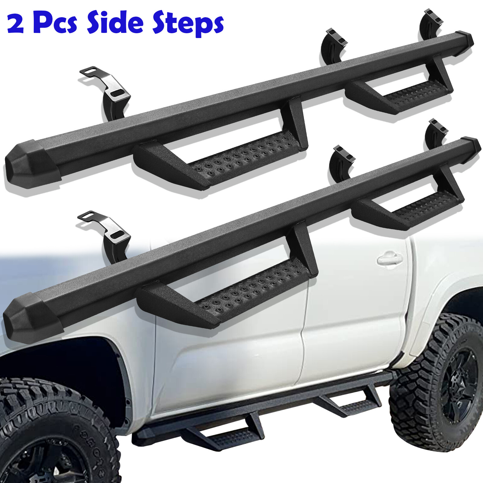 For 2005-2023 TOYOTA Tacoma Double Cab 3" Side Step Drop Bar Running Board BCKA