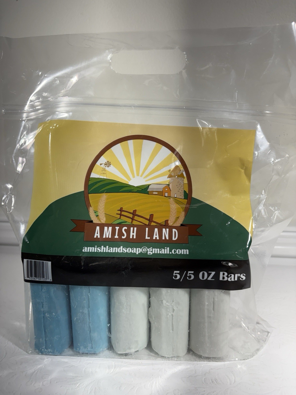 AMISH LAND BAR SOAP 5 5OZ BARS TOTAL 1 BAG
