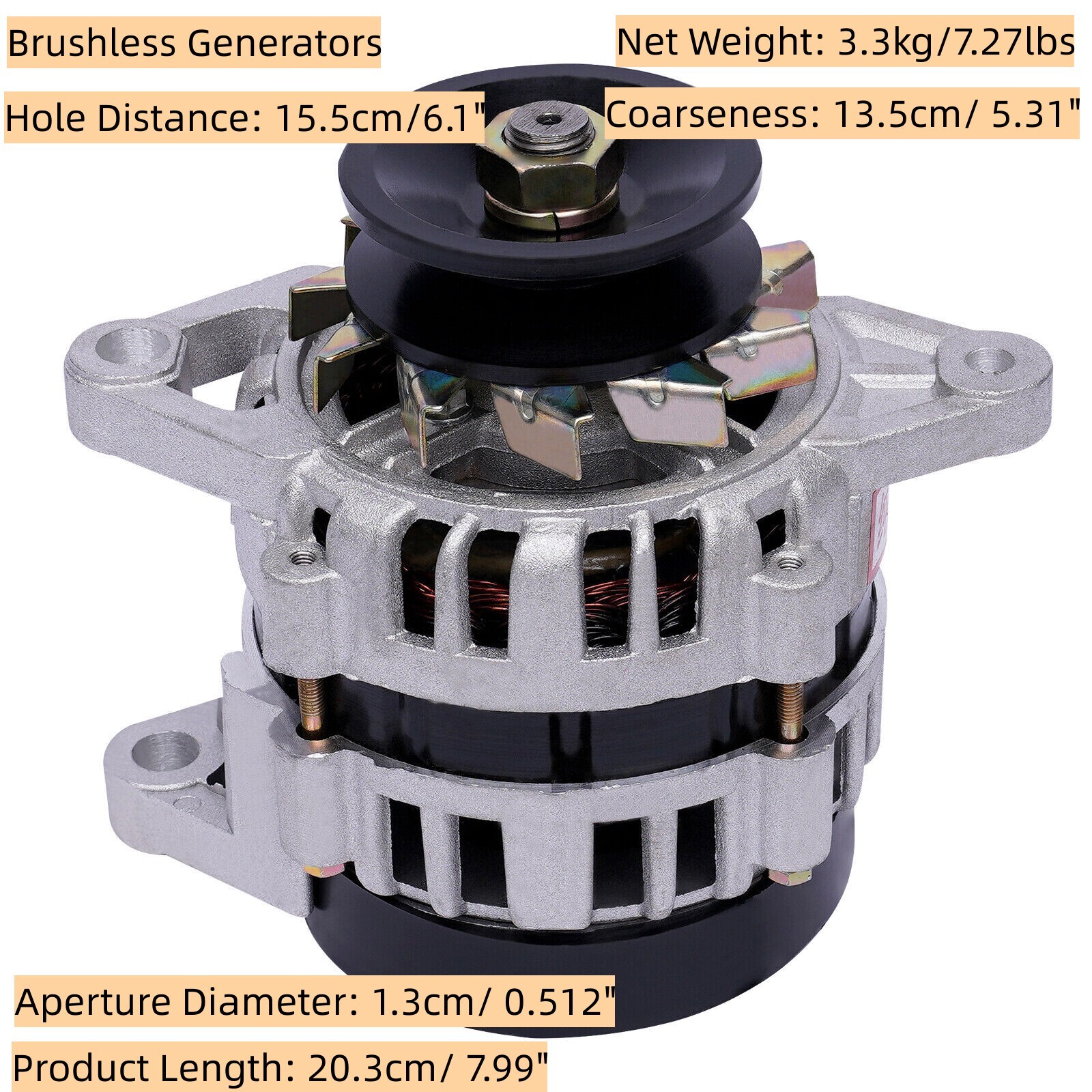 2000W Permanent Magnet Synchronous Generator PMA Brushless Generator Low Rpm New