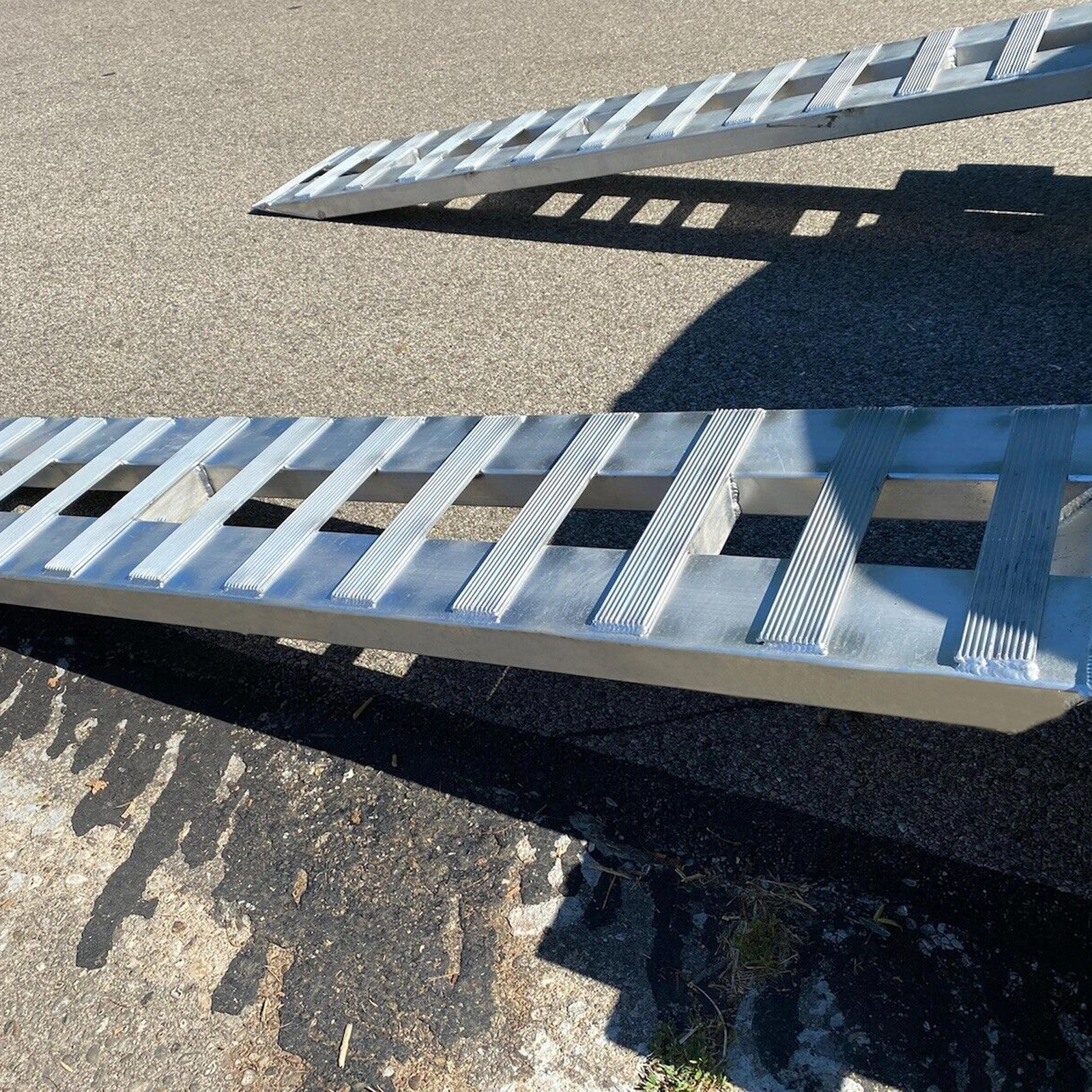 72"x15" Pair Aluminum 8500 LBS Hook Ramps Car Truck Trailer Auto Hauler Tractor