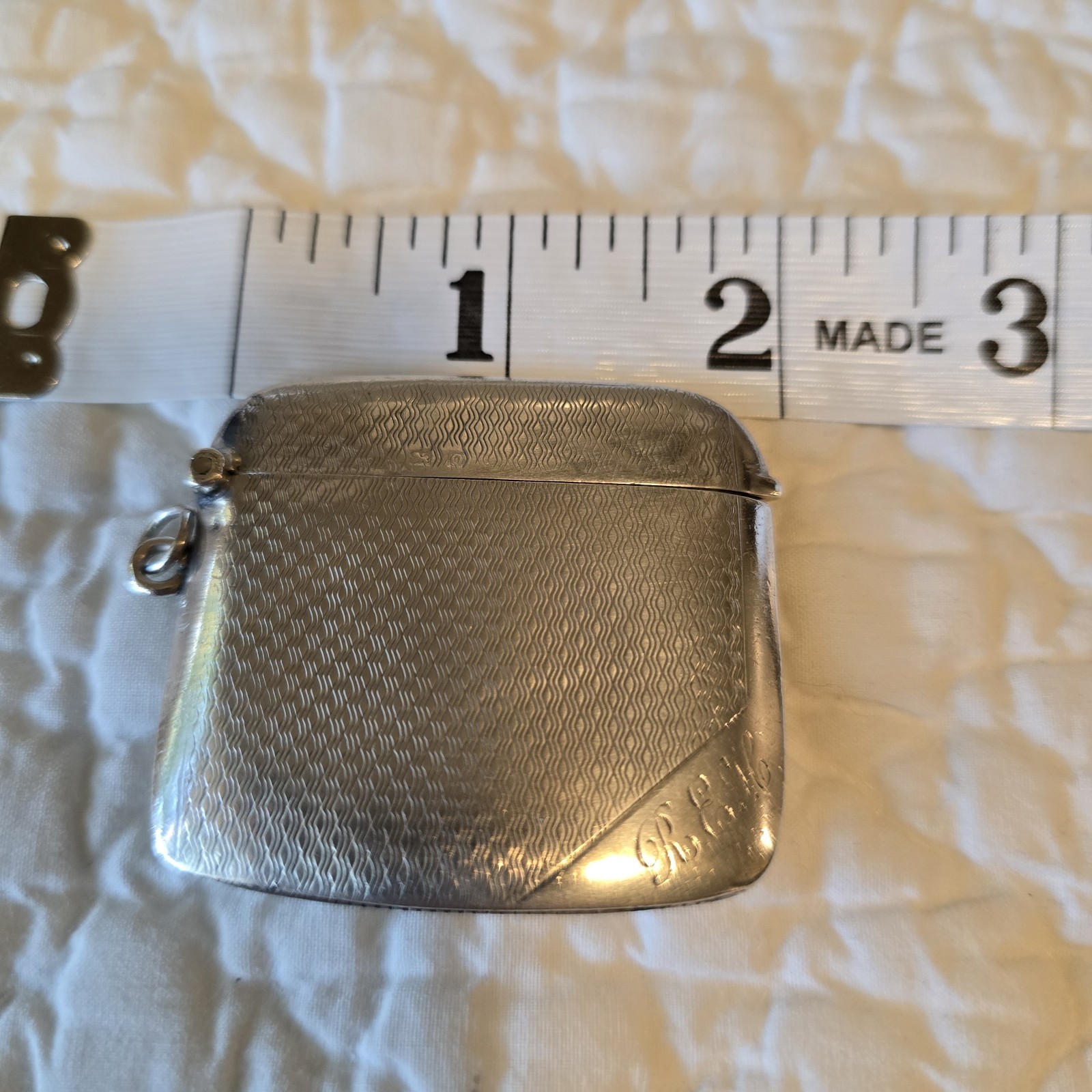 Antique Deakin & Francis Vesta Case Match Safe Holder Sterling Circa 1913 London