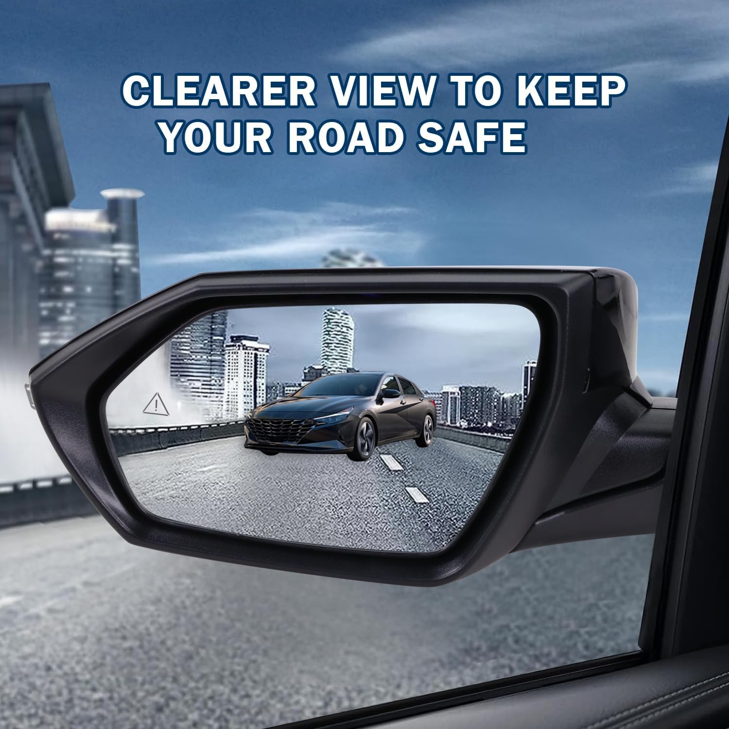 Left Driver Side Mirror for 2021-2025 Hyundai Elantra Manual Power Heated Black