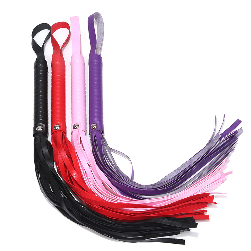 Horse Riding Crop Whip Faux Leather Flogger Horse Bondage Restraint BDSM Toy