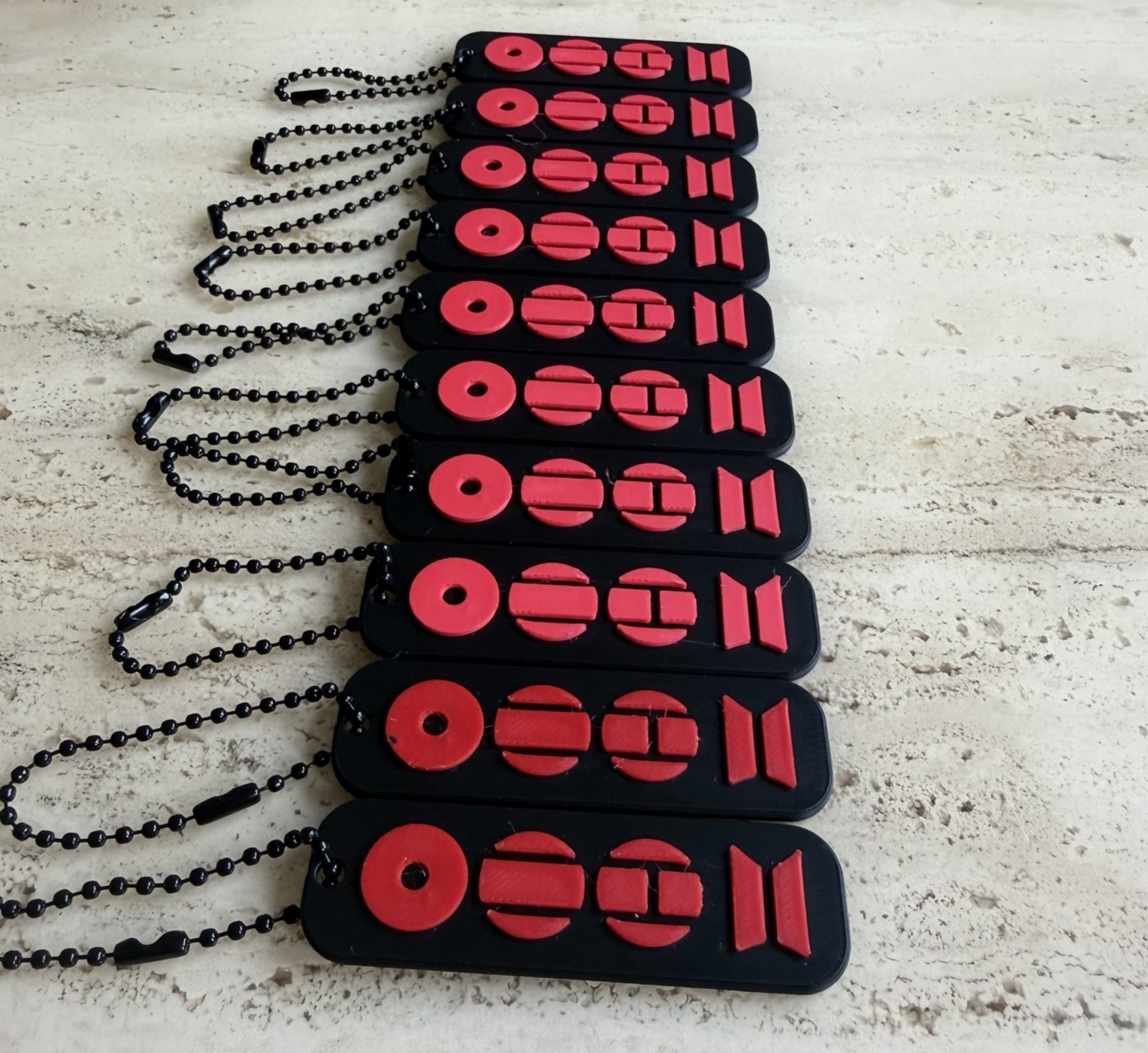 BTS keychain concert freebies 40 pieces, with ball beads keychains.