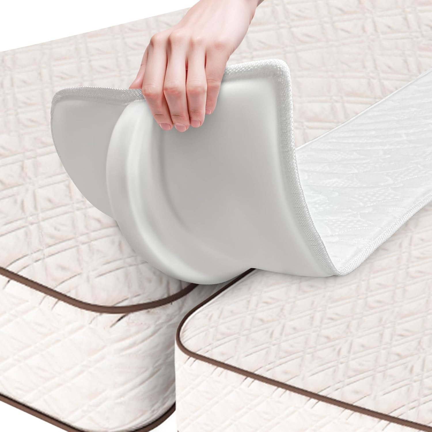 Bed Bridge Twin Size to King Size Bed, Memory Foam Waterproof Mattress Bridge Ga