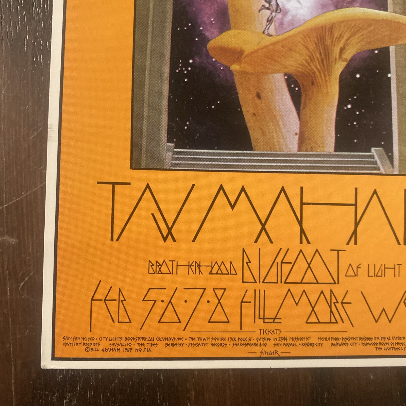 GRATEFUL DEAD STEVE MILLER FILLMORE Double Postcard Singer 1970 BG 214-216