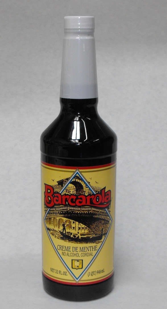 32oz. CREME DE MENTHE Syrup QT Green Mint Barcarola Drink & Beverage Flavor