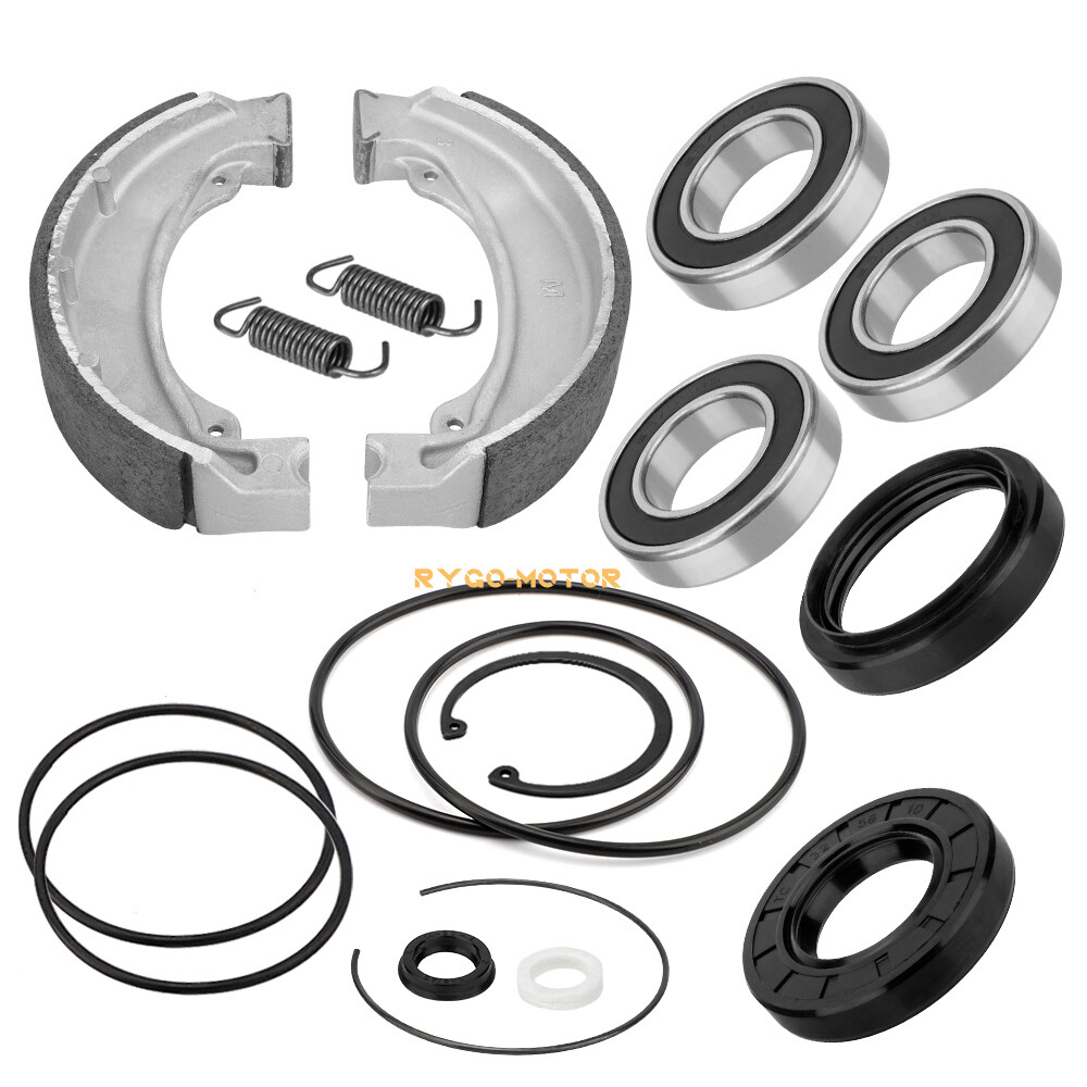 Rear Axle & Brake Bearing Seal & Shoes Kit for Honda Sportrax 250 TRX250EX 01-08