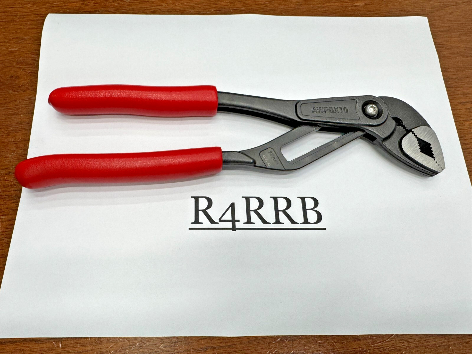 Snap-on Tools RARE NEW ADJUSTABLE FINE TOOTH Soft Grip Water Pump Pliers AWPBX10