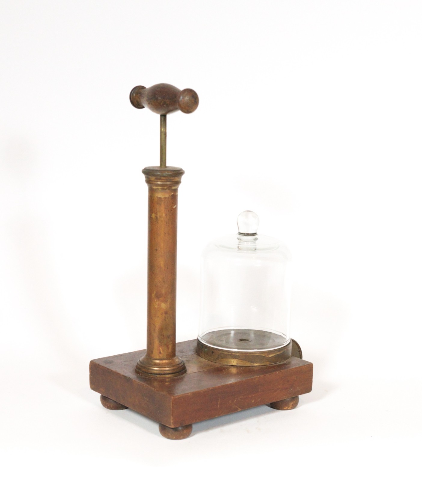 1838 Air Pump Signed "Brown & Francis New York" * Early Philosophical Instrument