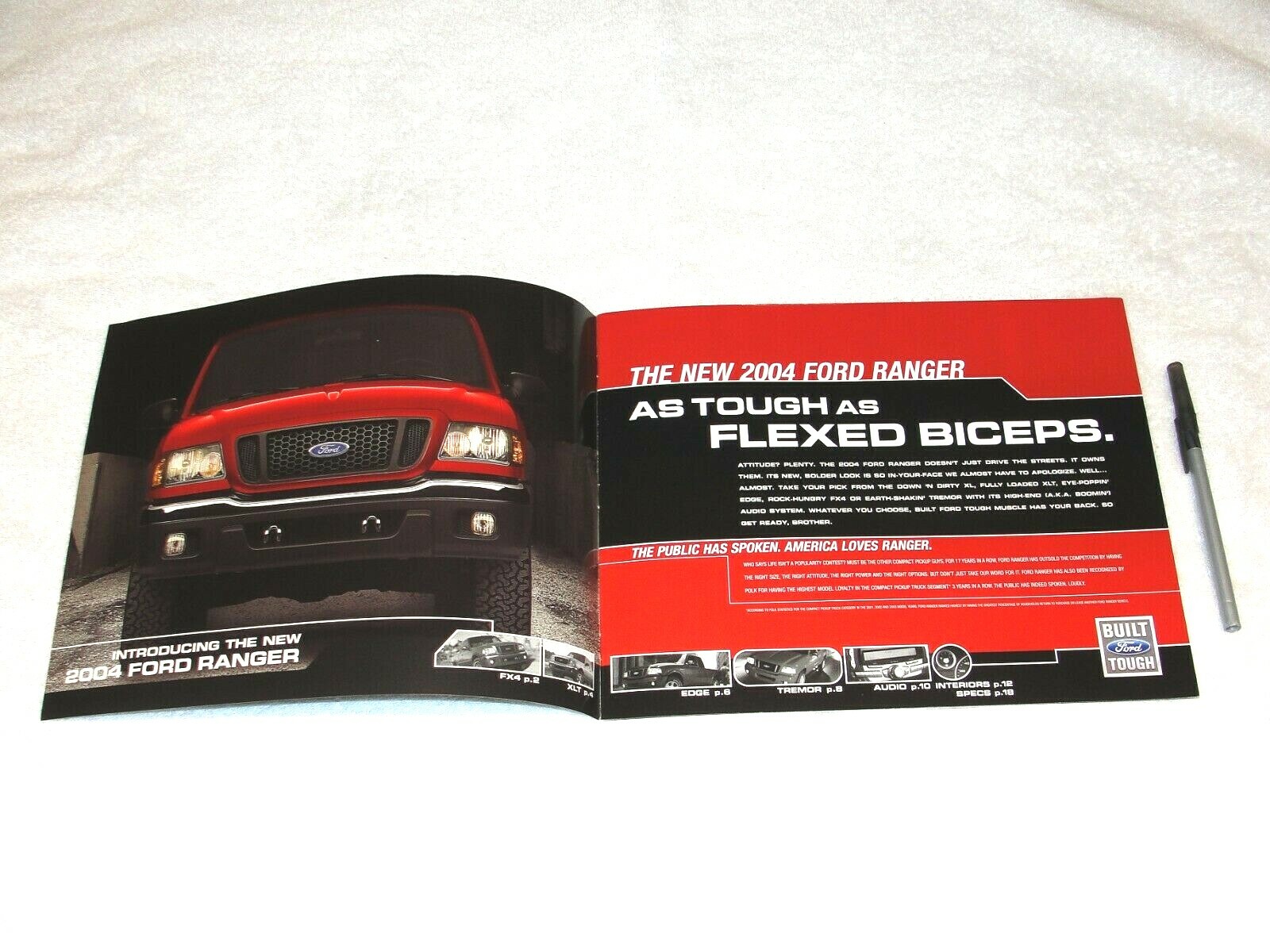 2004 Ford Ranger Pickup (Full Line) - Dealer Brochure Catalog (24 Pages), NOS