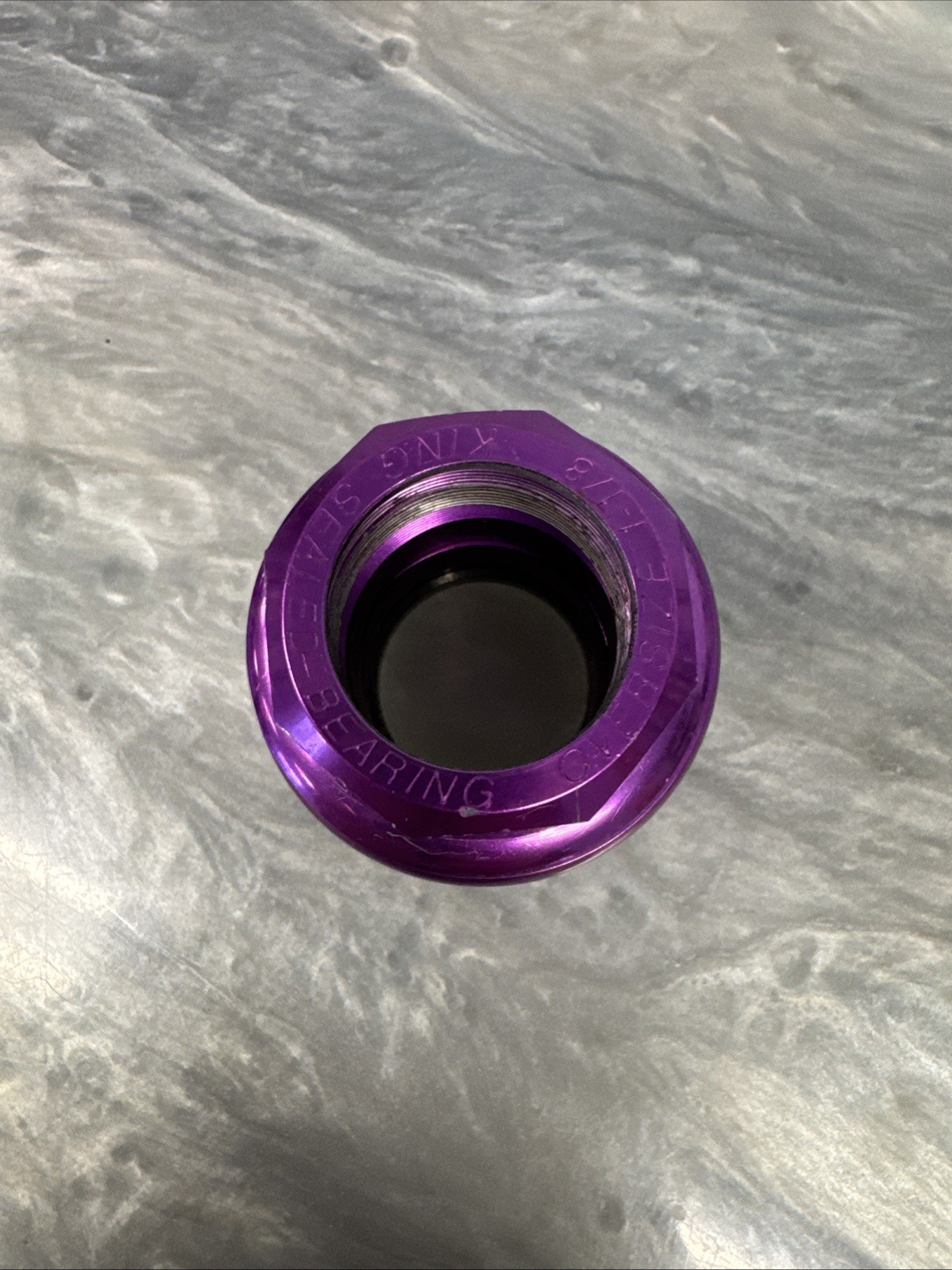 Chris King 2Nut No-Logo Headset 1 1/8" Threaded Purple 3DV 3D Violet 90s MTB