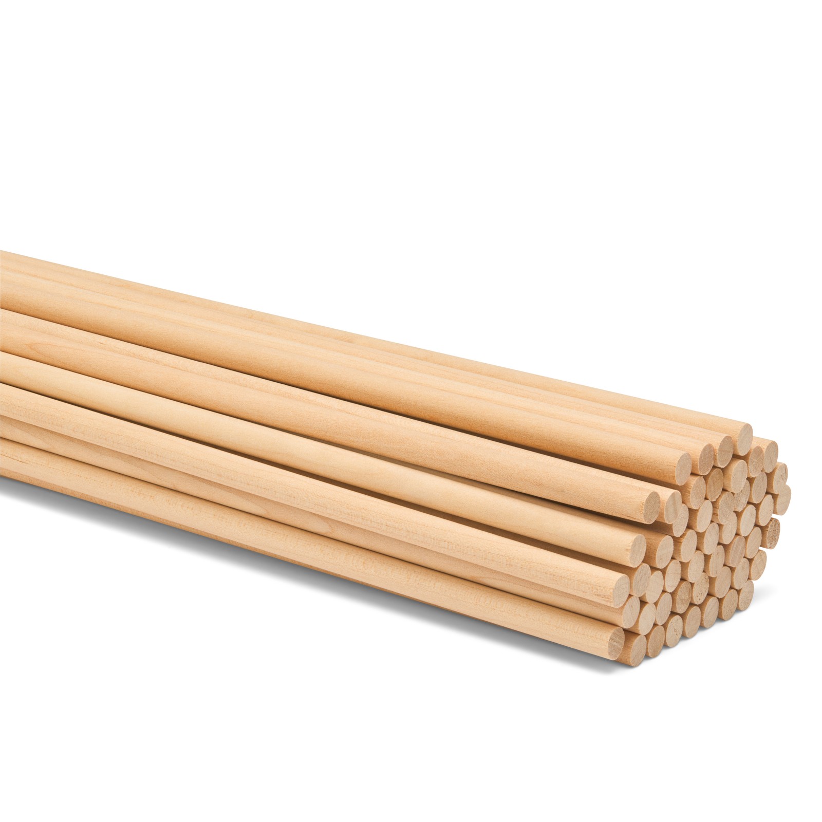 Wooden Dowel Rods 1/4 x 36 inch, Unfinished Sticks Crafts & DIY | Woodpeckers