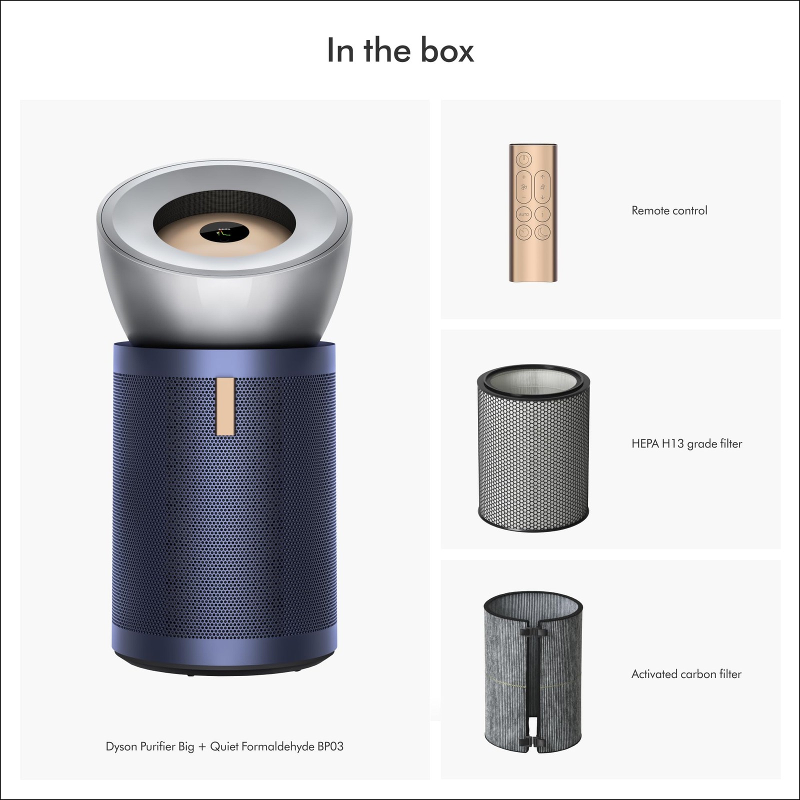 Dyson Purifier Big+Quiet Formaldehyde BP03 (Nickel/Prussian Blue)