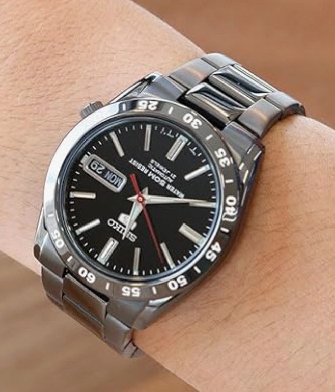 Seiko 5 Automatic SNKE03K1(SNKE03KC) Black Dial 21 Jewels Men's Watch from Japan