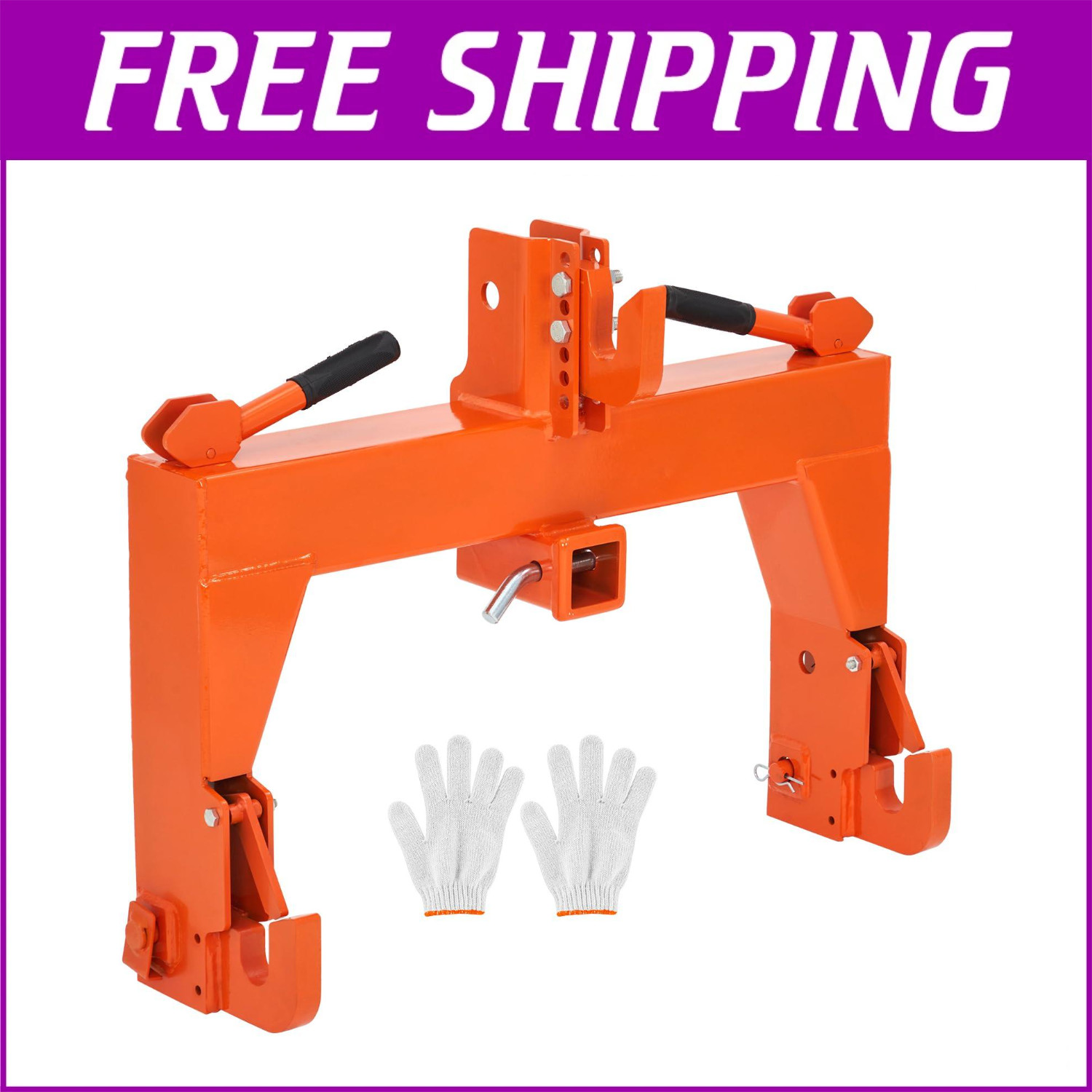 3000lb 3 Point Quick Hitch Adapter Attach For Category 1 & 2 Cat 1 Cat2 Tractor