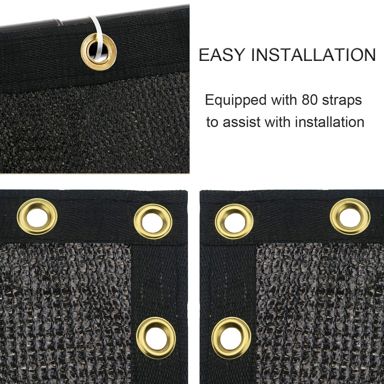 6 feet x 50 feet Privacy Screen Fence Heavy Duty Fencing Mesh Shade Net Cover...