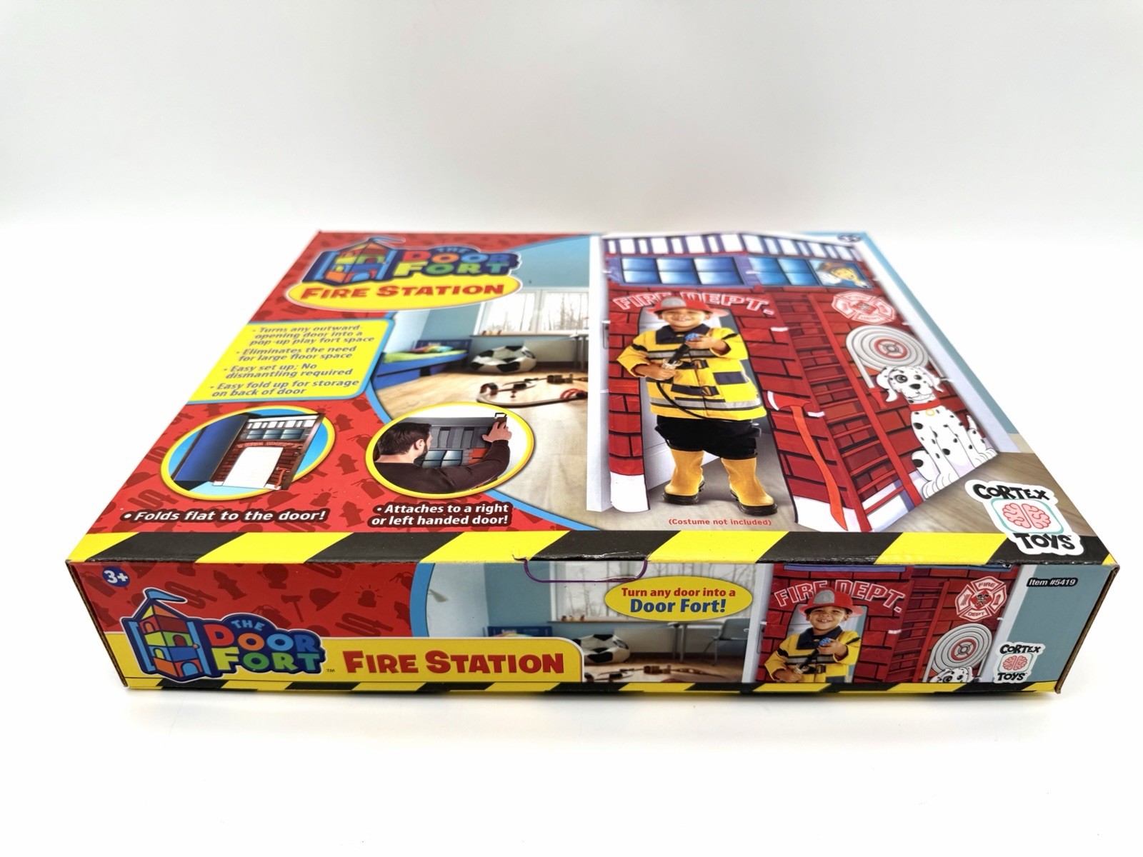 The Door Fort Fire Station Doorway Play Tent New In Box Kids Toy