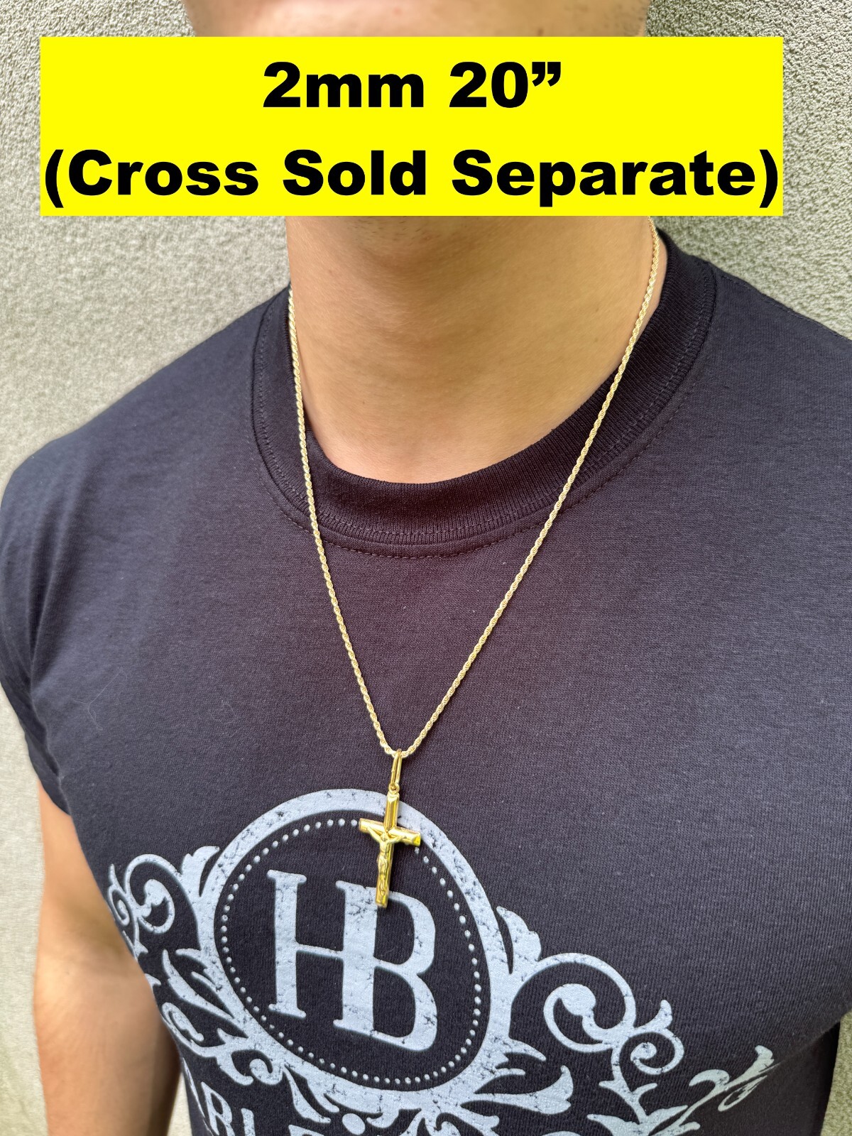 Men's Women's Real 14k Gold Plated Solid 925 Sterling Silver Rope Chain 1.5-5mm