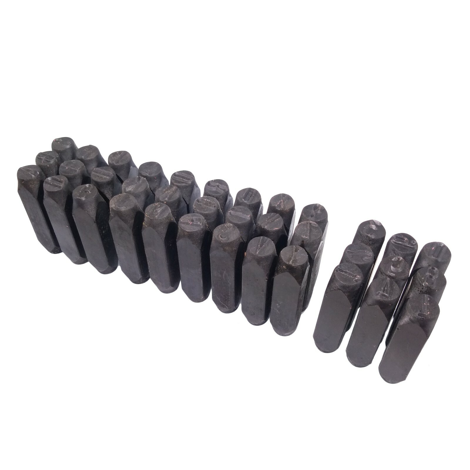 36pcs 1/2" 12.5mm Letter & Number Stamp Punch Set Hardened Steel