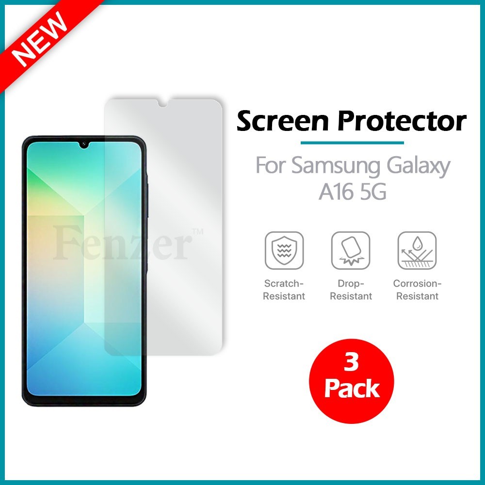 3-Pack Screen Protector Clear For Samsung Galaxy A16 5G