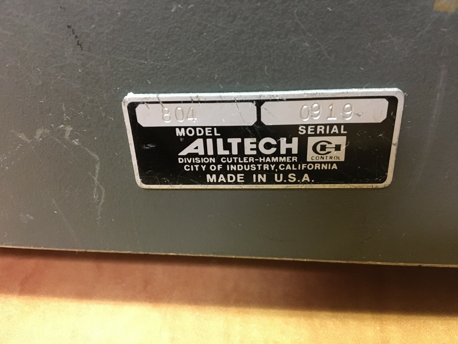 Aitech 804 Cutler Hammer Carrier Frequency Directional Wattmeter FW40 Untested