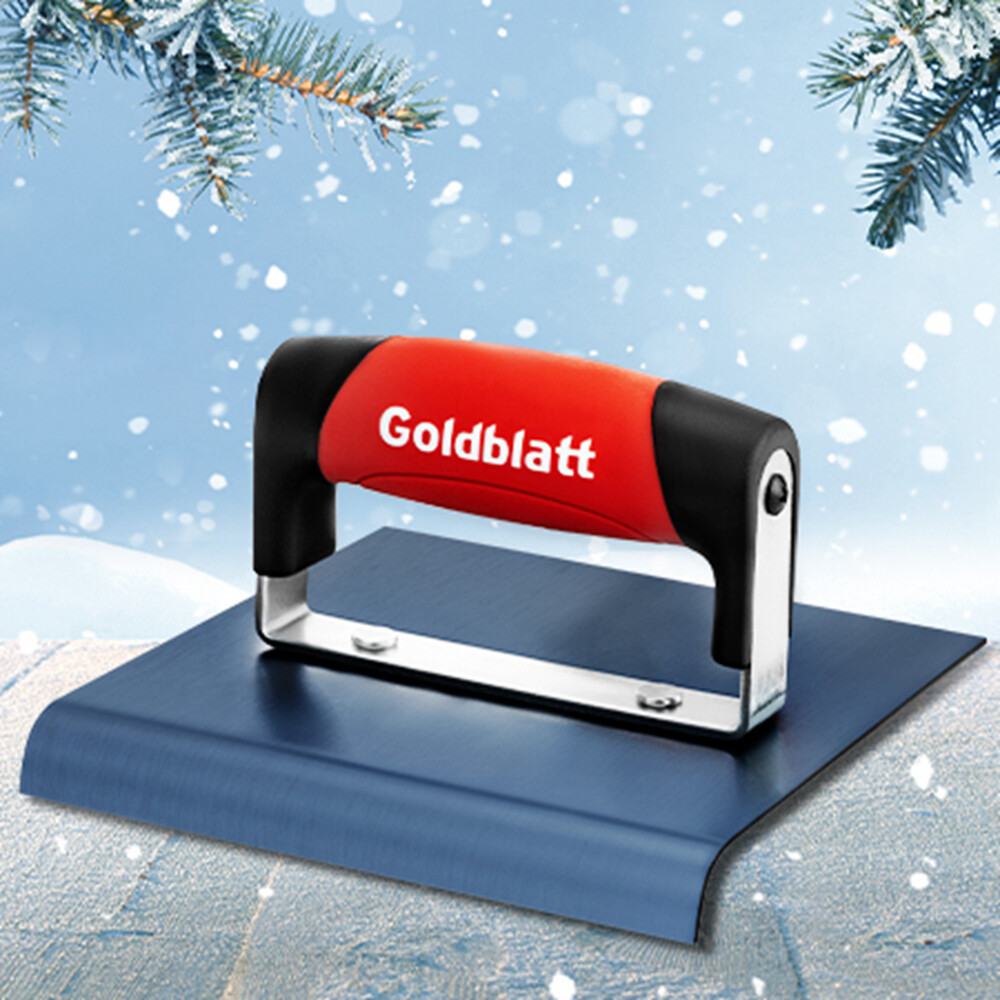 Goldblatt Concrete Edger Tool 6x6" Steel Edger 1/2"R 5/8"D Concrete Finish Tools