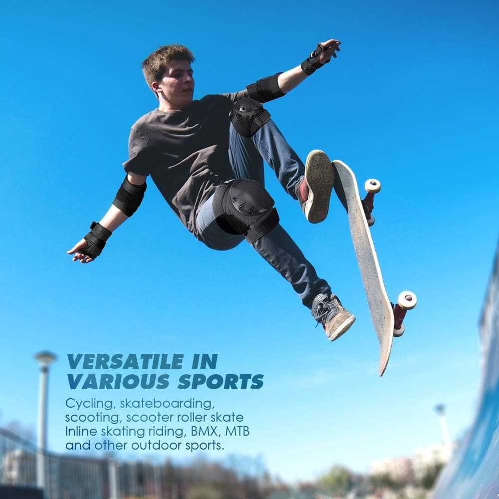 JBM Kid Knee Elbow Wrist Pads Guards Skating Scootering Skateboarding Size S