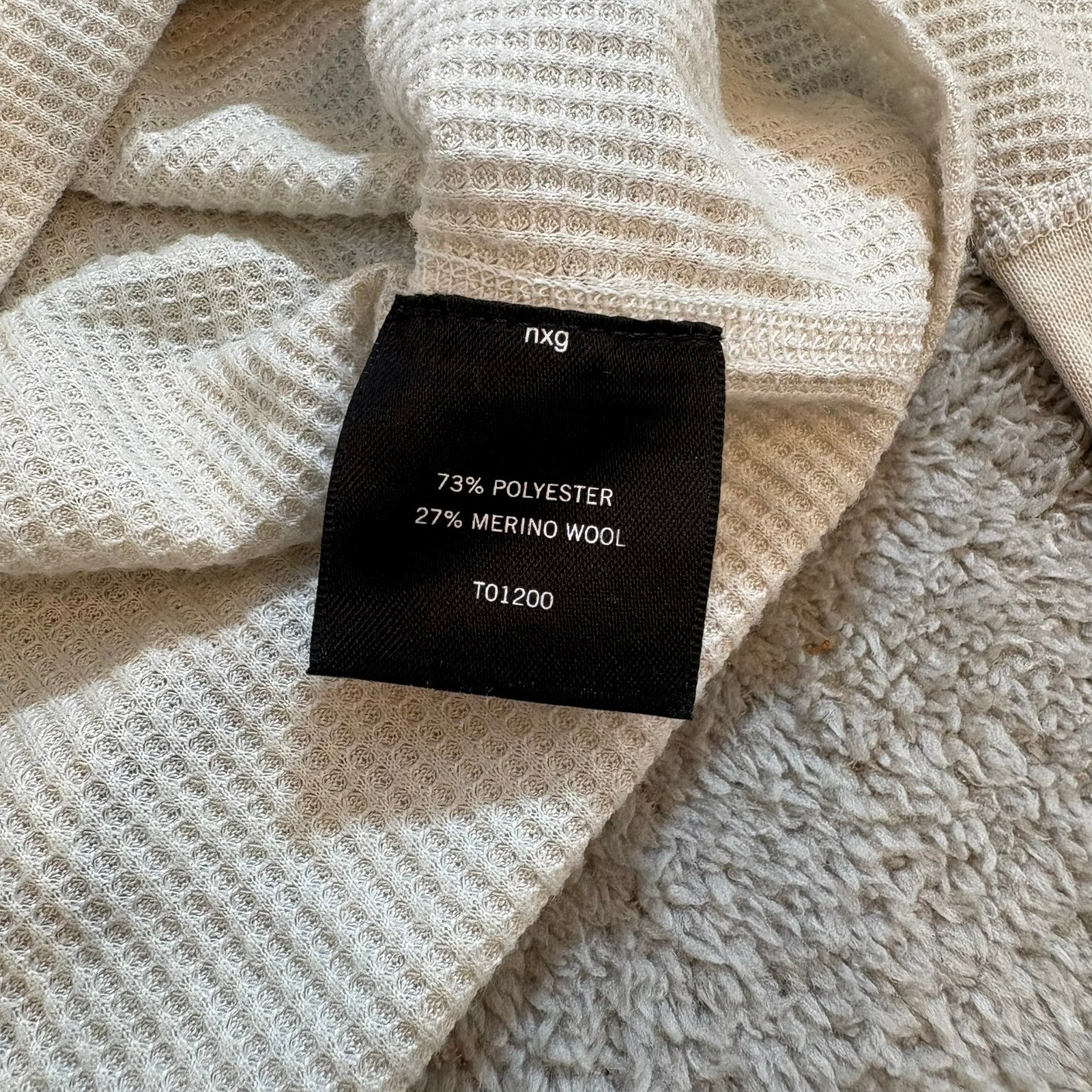 Triple Aught Design TAD Merino Wool Waffle Knit Thermal Shirt Mens L Made USA