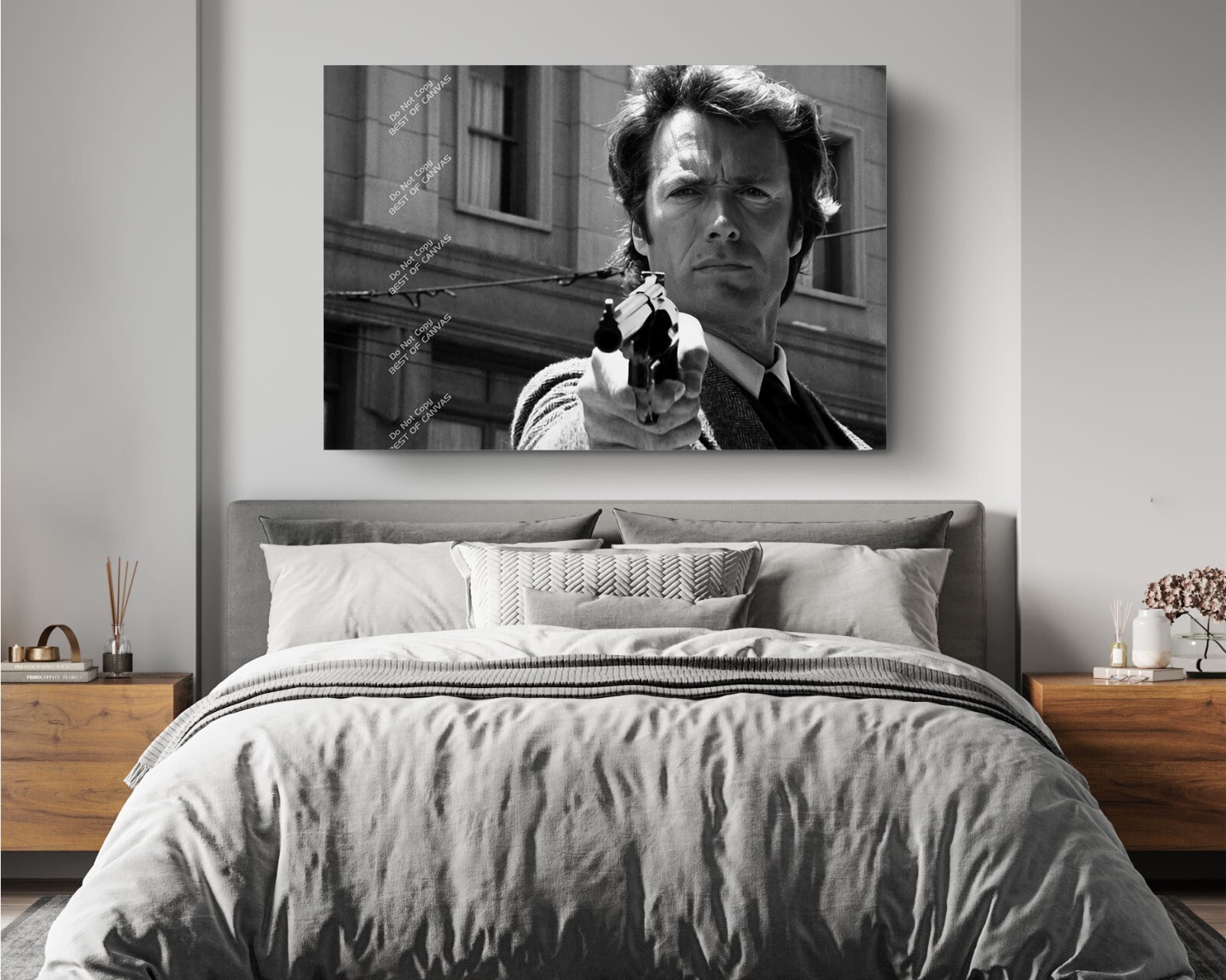 Clint Eastwood Dirty Harry Movie Western Large Poster Canvas Print Art