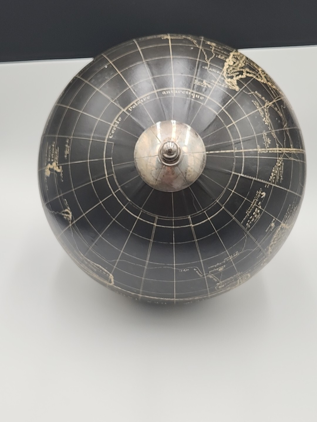 Black Vaugondy 1745 World Globe 13" Reproduction Decor Hanging Globe