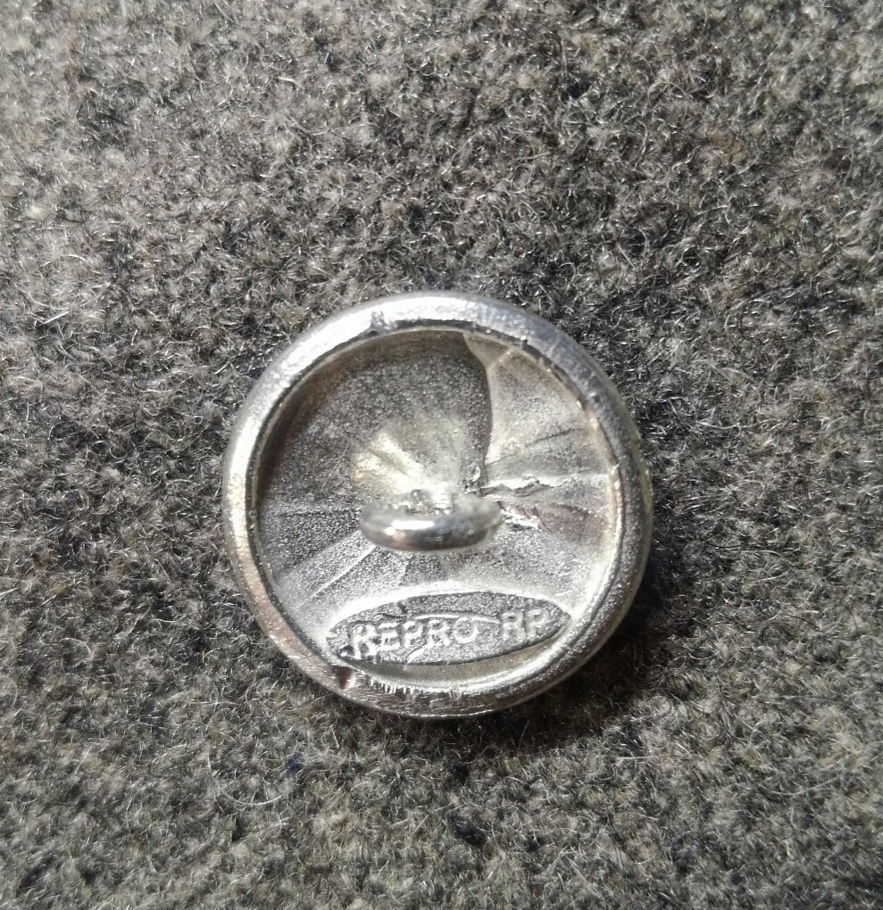 WWI German Bavarian Silver finish 21MM RIGHT FACING buttons by the each