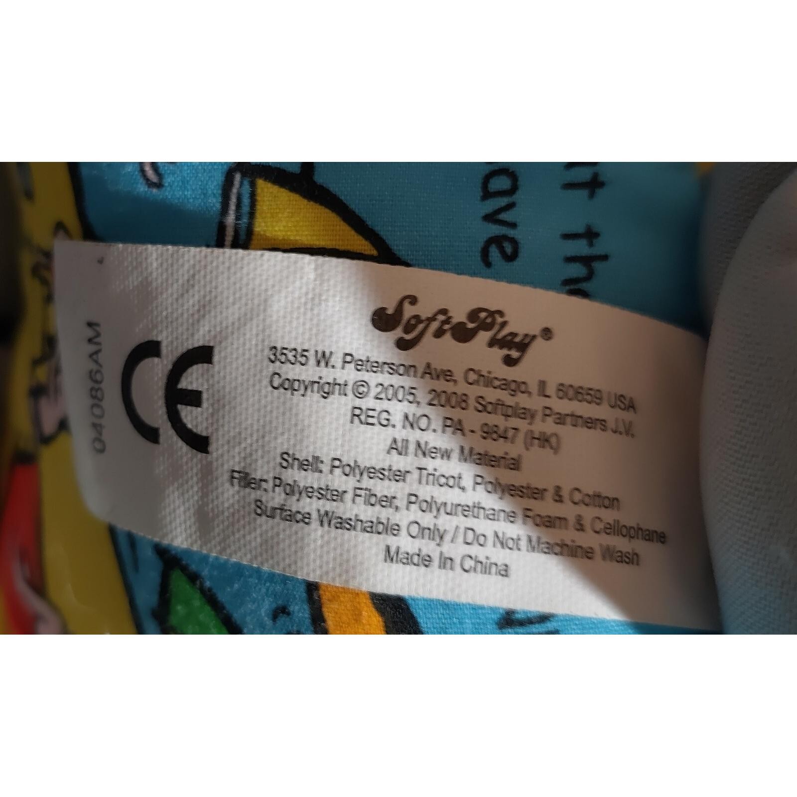 Soft Play Train Book All Aboard Train Rattle Plush Soft Cloth Toy Stuffed 9"