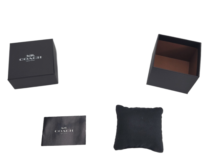 BRAND NEW AUTHENTIC COACH WATCH GIFT BOX INCLUDING WATCH PILLOW & COACH BOOKLET