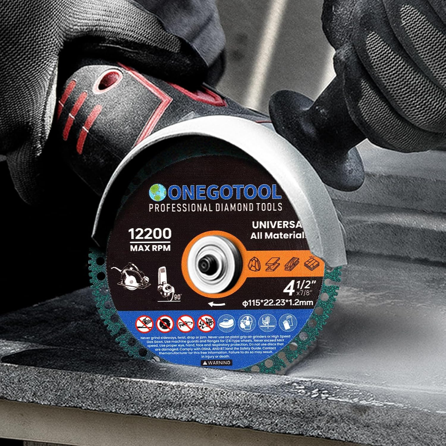 4-1/2 Inch Indestructible Cutting Discs for Angle Grinder 7/8" Blades Cut off Wh