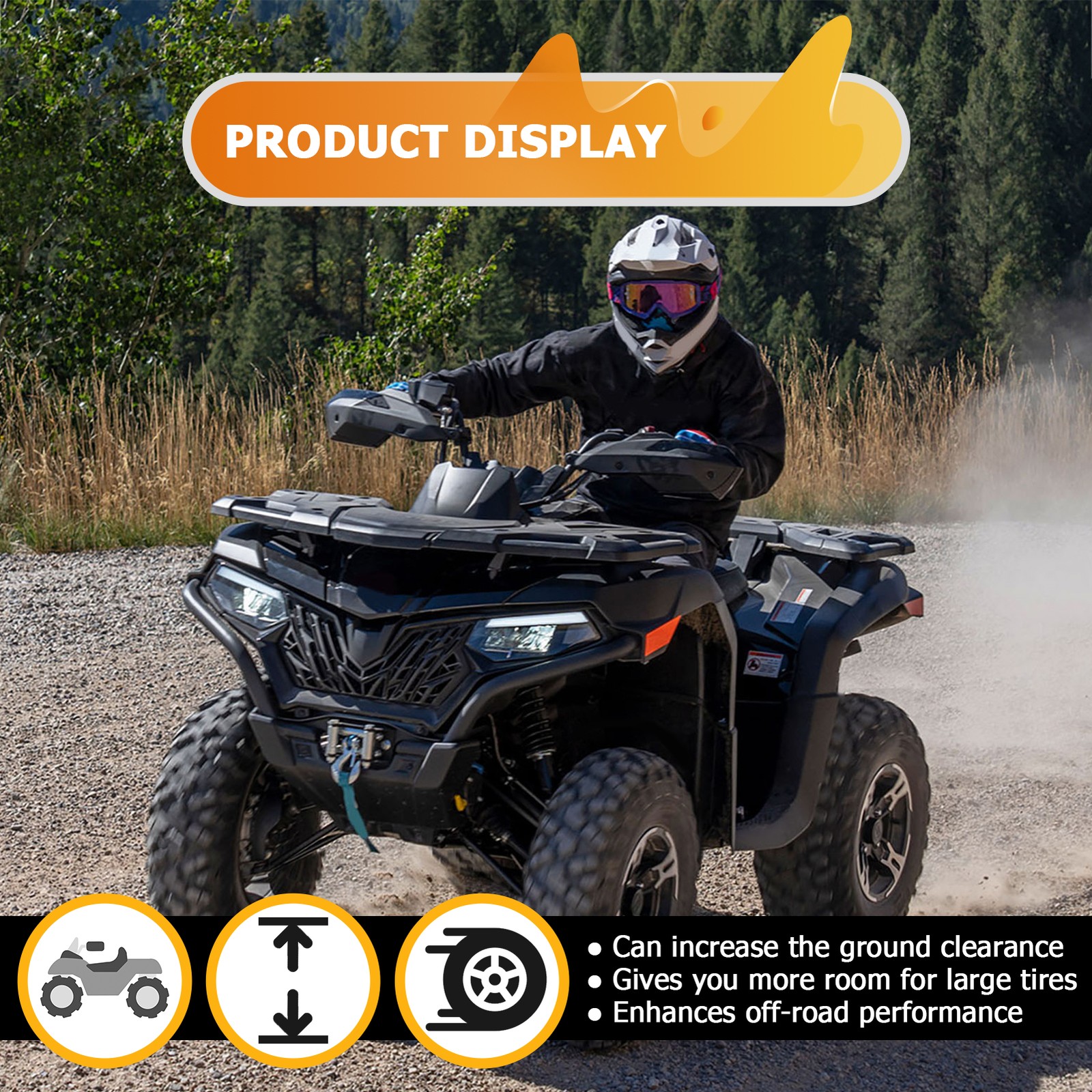 Heavy Duty Front & Rear 1.5" full Leveling Lift Kit For CFMOTO CForce 600 20-25