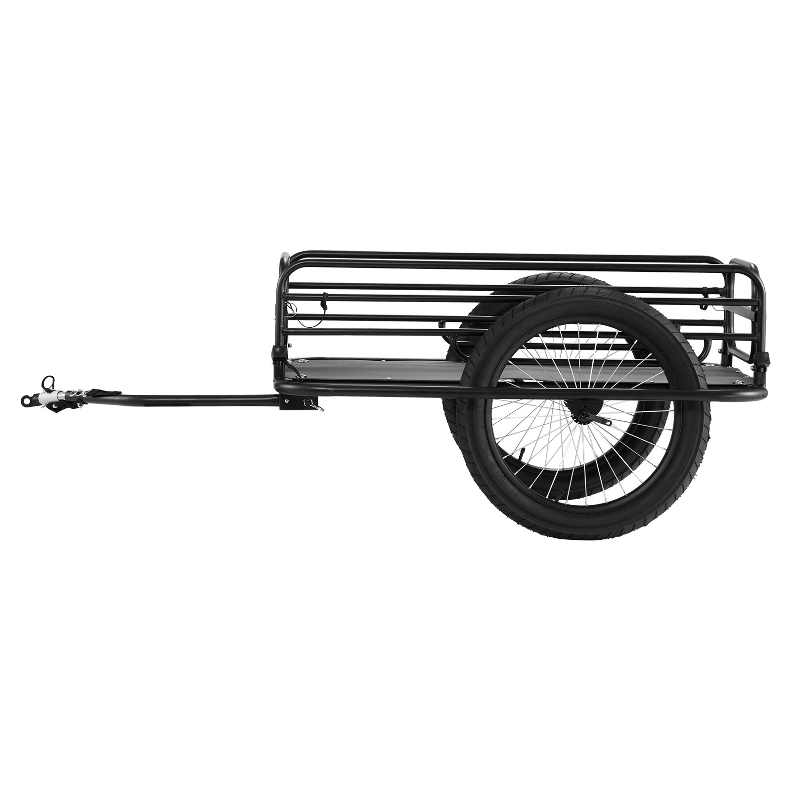 Bike Cargo Trailer Bicycle Carrier Storage Cart 275 lbs Load Carbon Steel