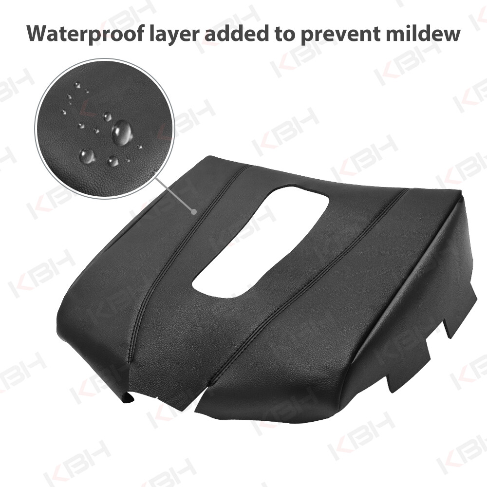 Fits 2015-2020 Cadillac Escalade Center Console Lid Armrest Leather Cover Black