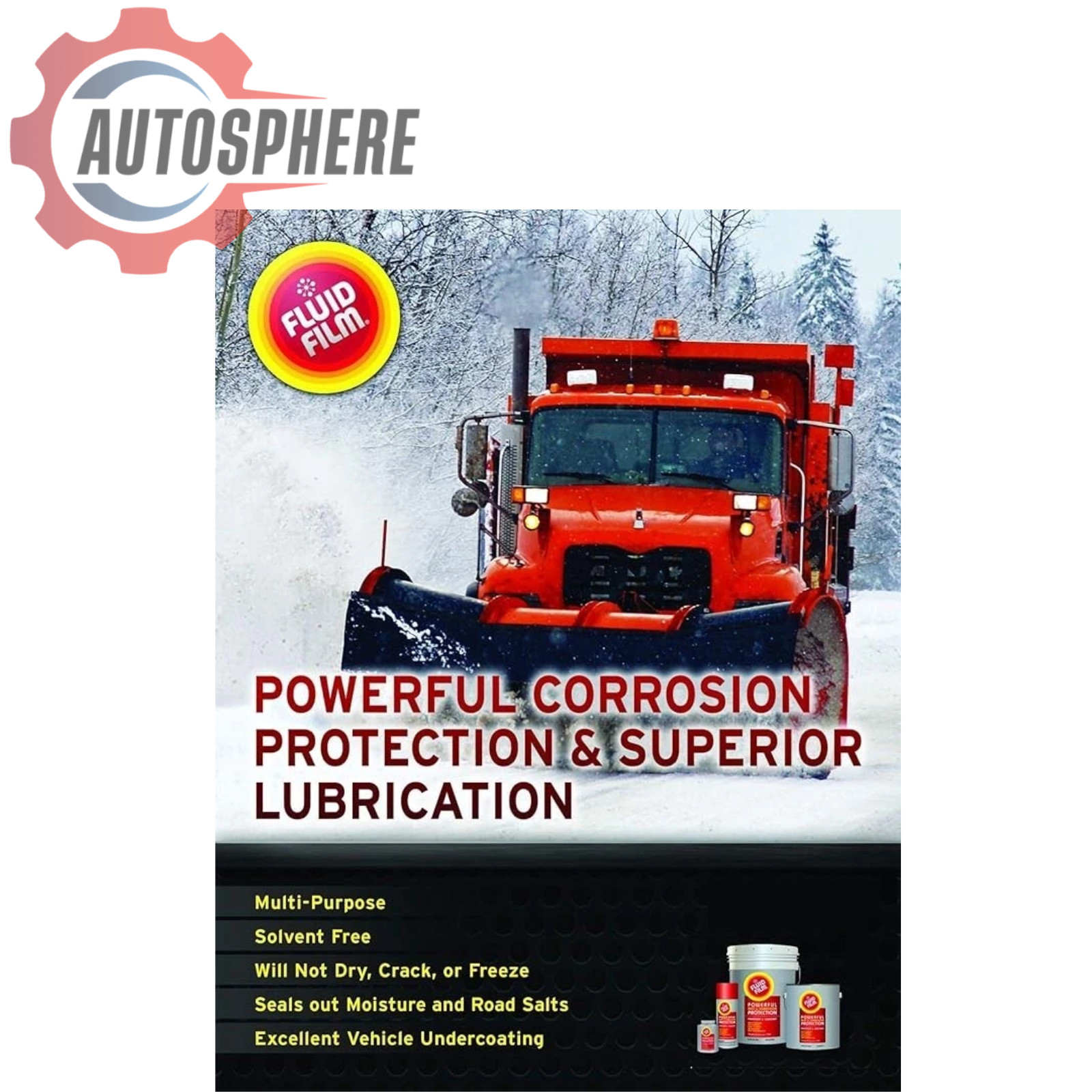 Fluid Film Rust Corrosion Penetrant Lubricant Preventative, Aerosol Can 6-Pack