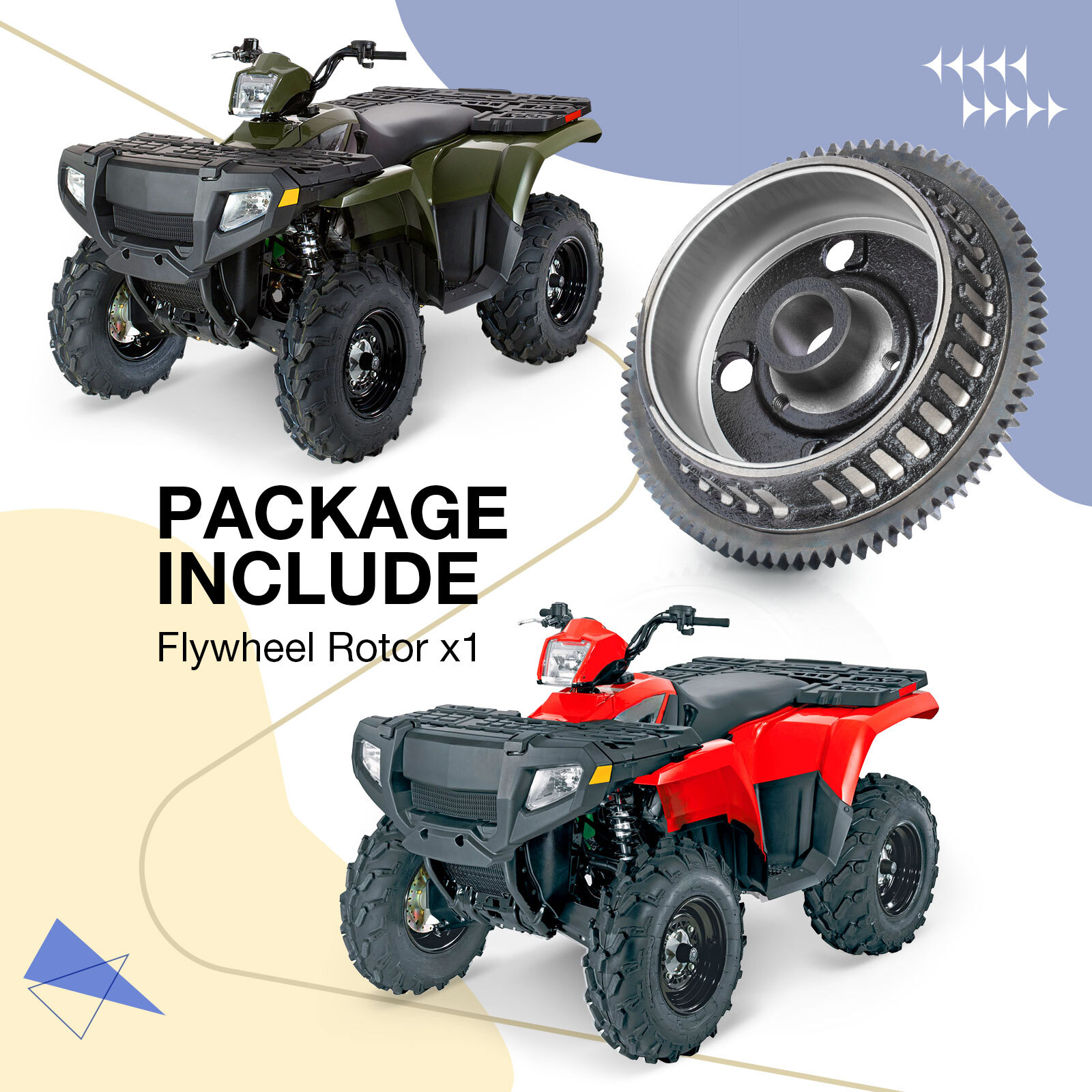 Flywheel 3089905 fit for Polaris Sportsman Ranger 500 2006 - 2010 2011 2012 2013