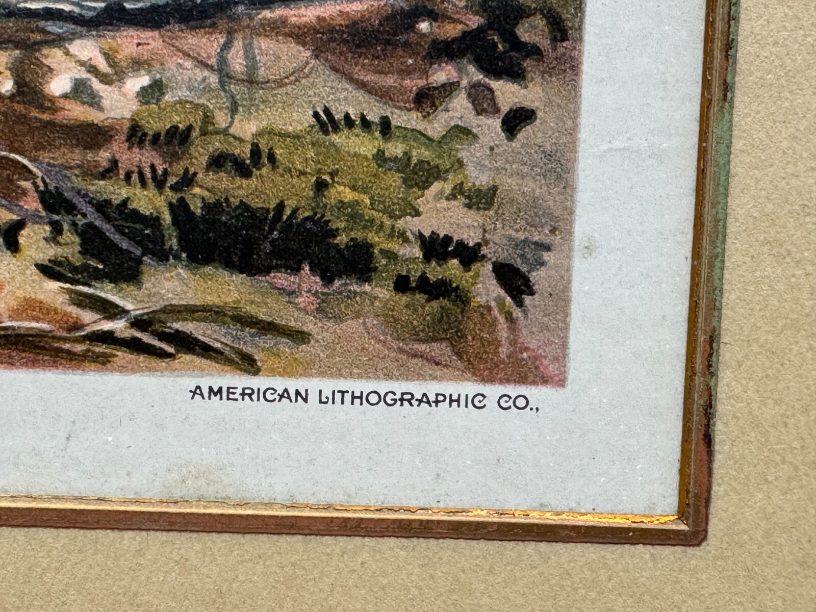 BATTLE OF SHILOH PITTSBURG ORIGINAL CIVIL WAR LITHOGRAPH L. PRANG 1888 BOSTON