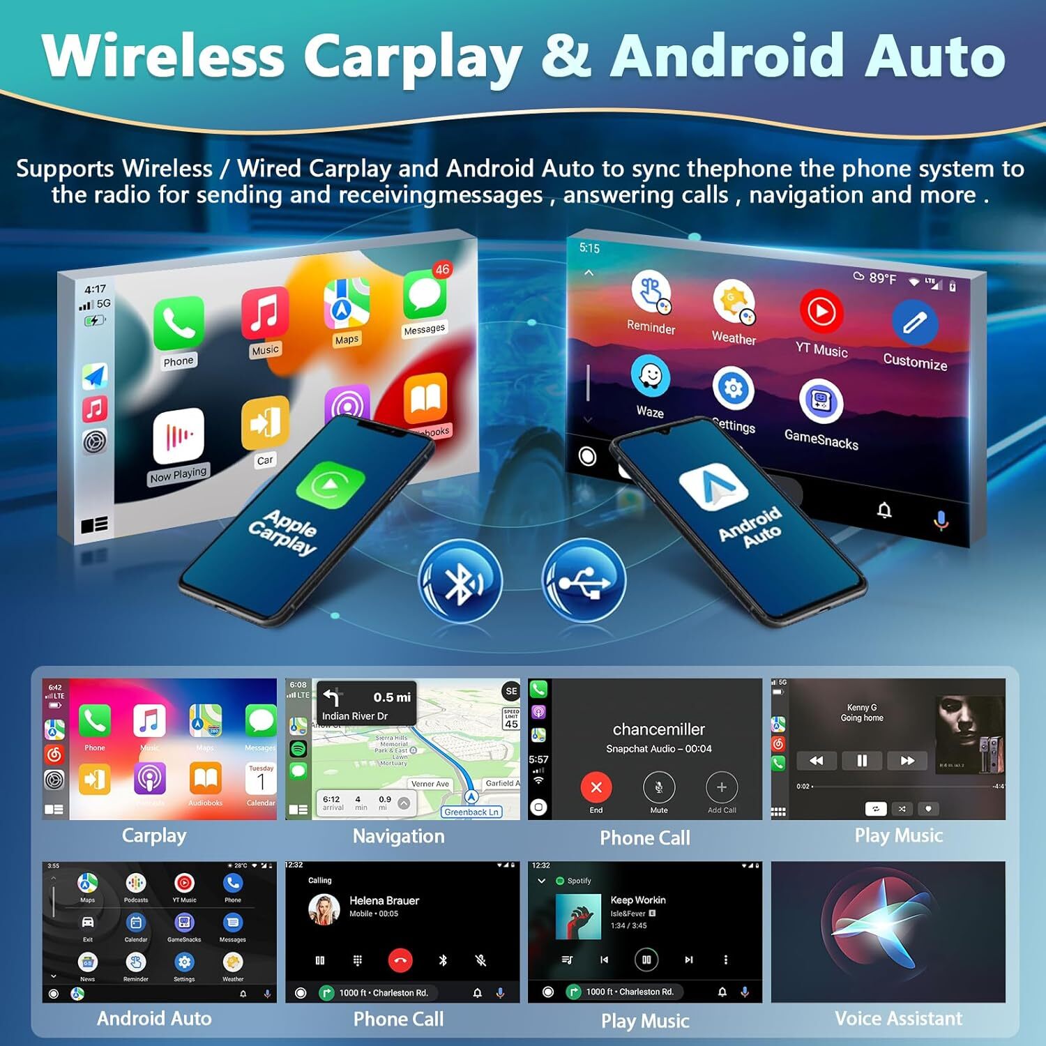 For 2020-2024 Ford Transit 150 250 350 10.1" Carplay FM GPS Dash Radio BT NAVI