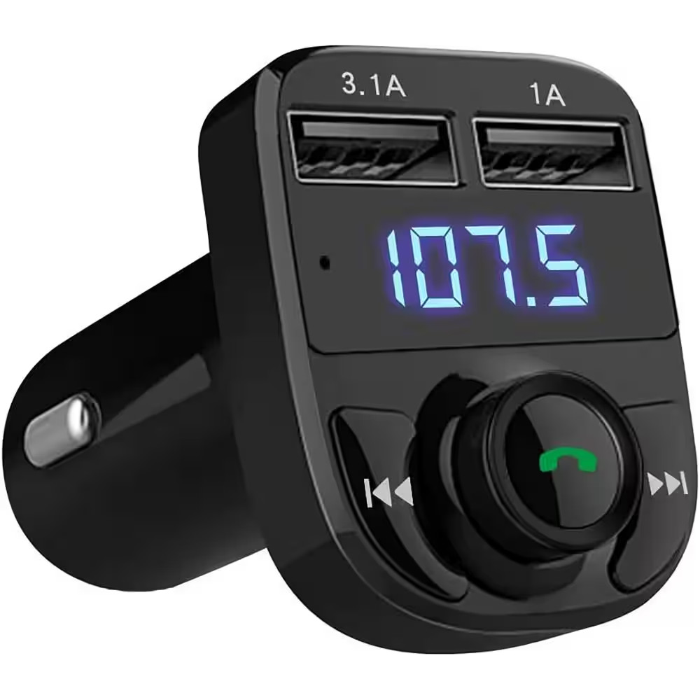 Wireless Bluetooth FM Transmitter Car Charger Handsfree Call Music Adapter Dual