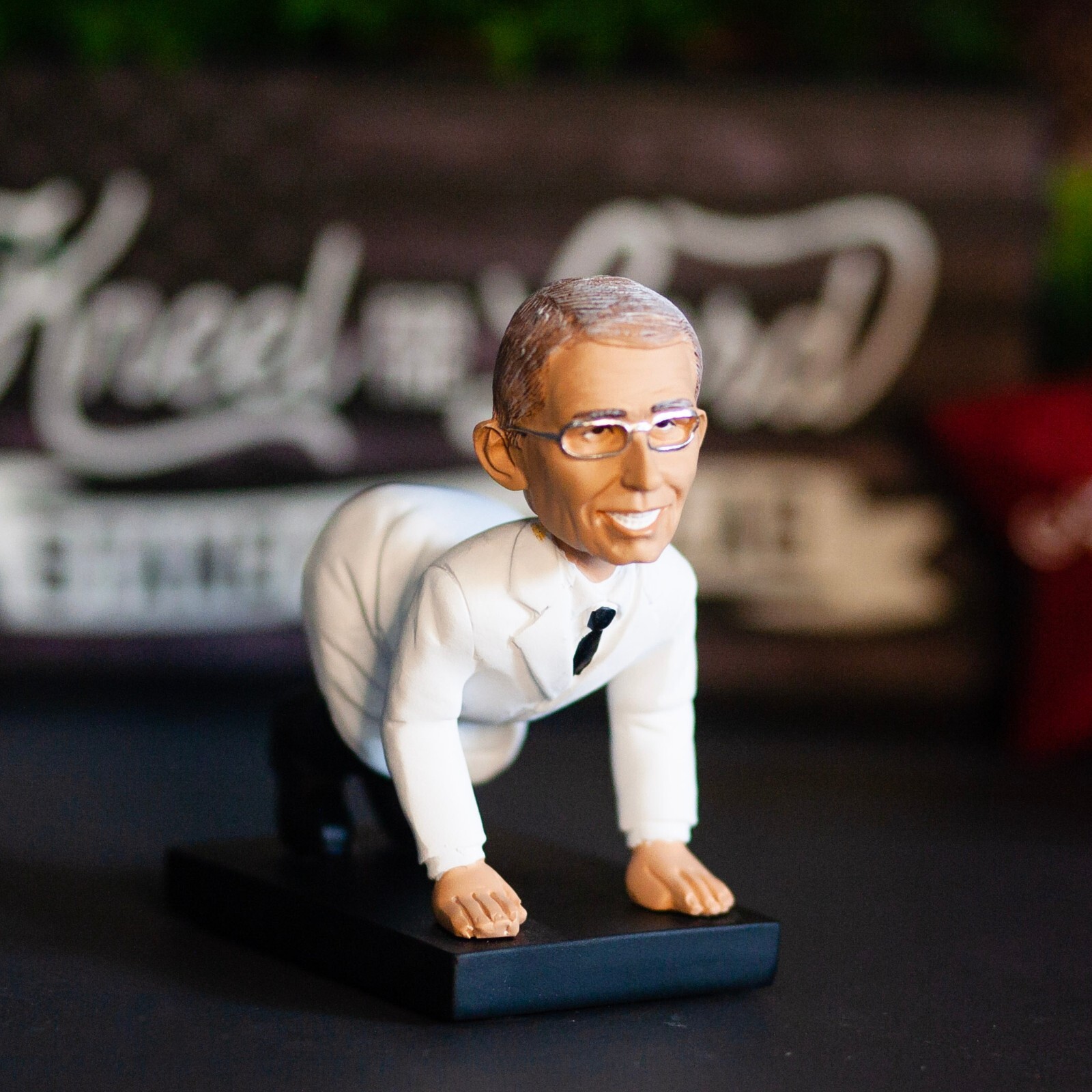 Funny Dr. Fauci Pen Holder Bobblehead Gag Gift | Collectible Tony Fauci Figurine