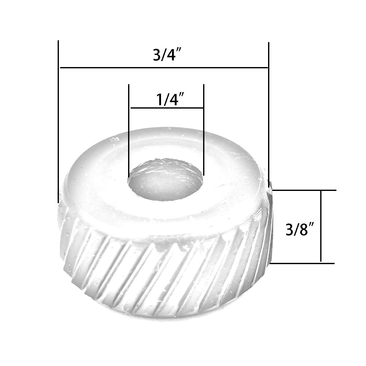 3/4 X 3/8 X 1/4 DIAMOND SHAPE MEDIUM KNURLING WHEEL PAIR (2220-0016)