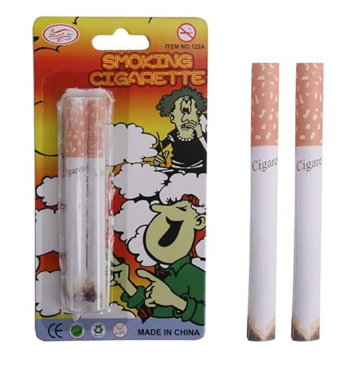 4 Pcs Funny Fake Smoking Cigarettes Lit End Practical Jokes Trick Prank Toy Joke