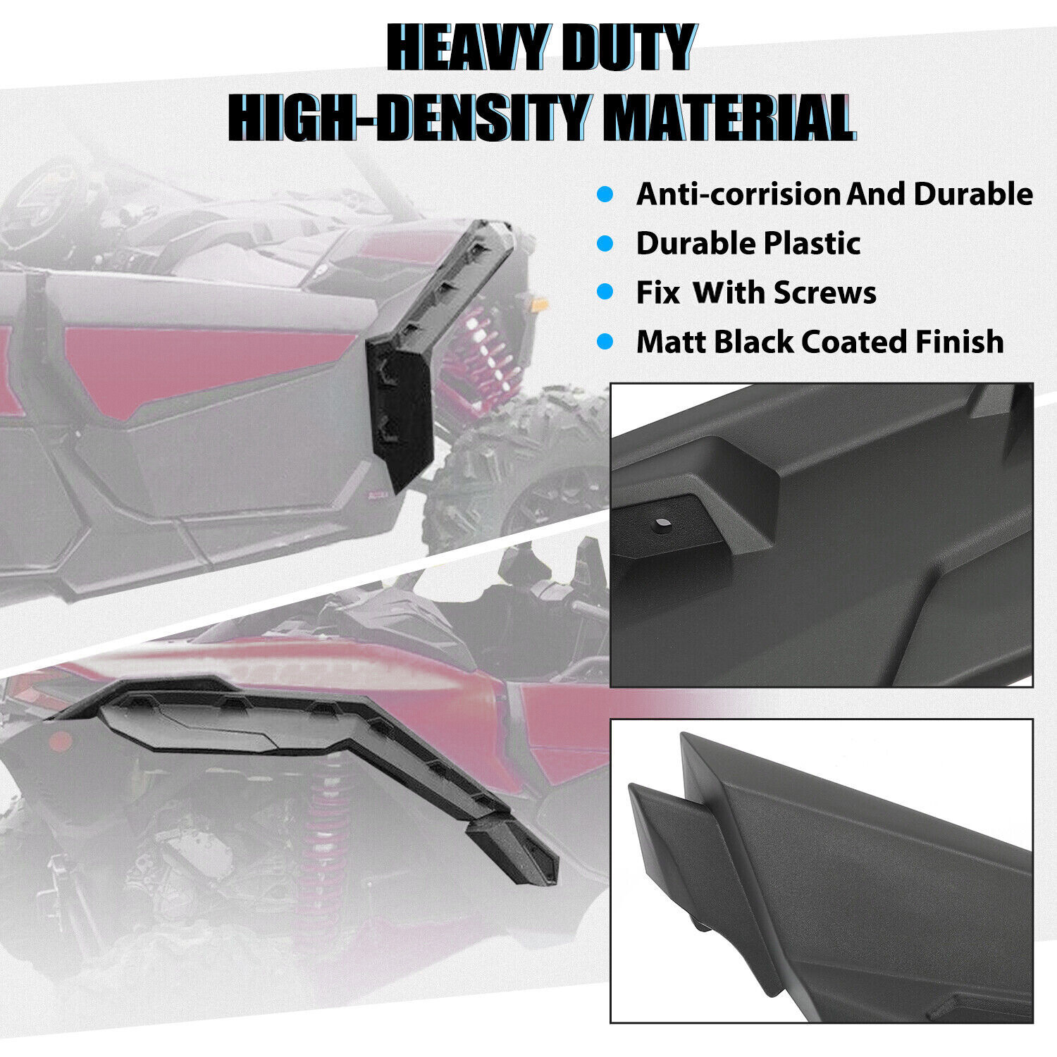 Fender Flares For Can Am Maverick X3 / MAX Turbo R RR 2017-2024 # 715002973