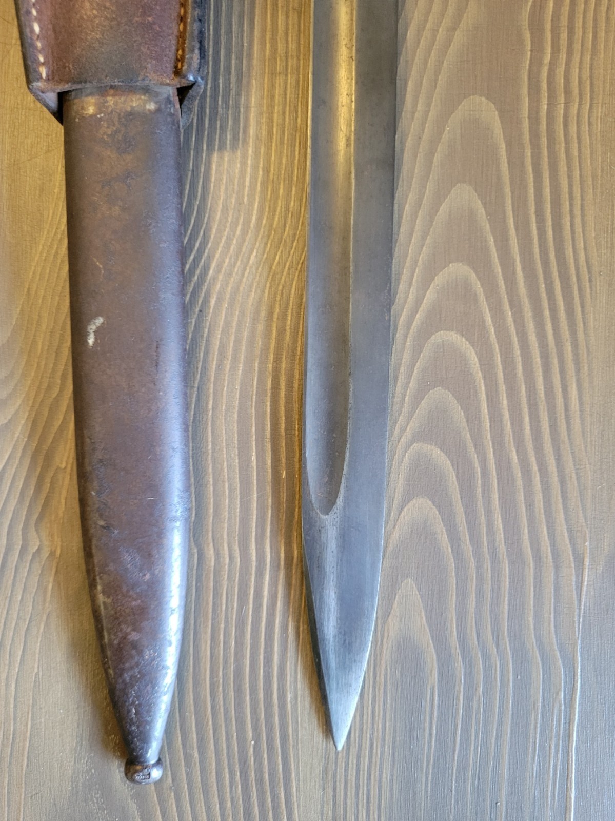 OUTSTANDING WWII German K98 Bayonet w/Matching Numbers & Frog