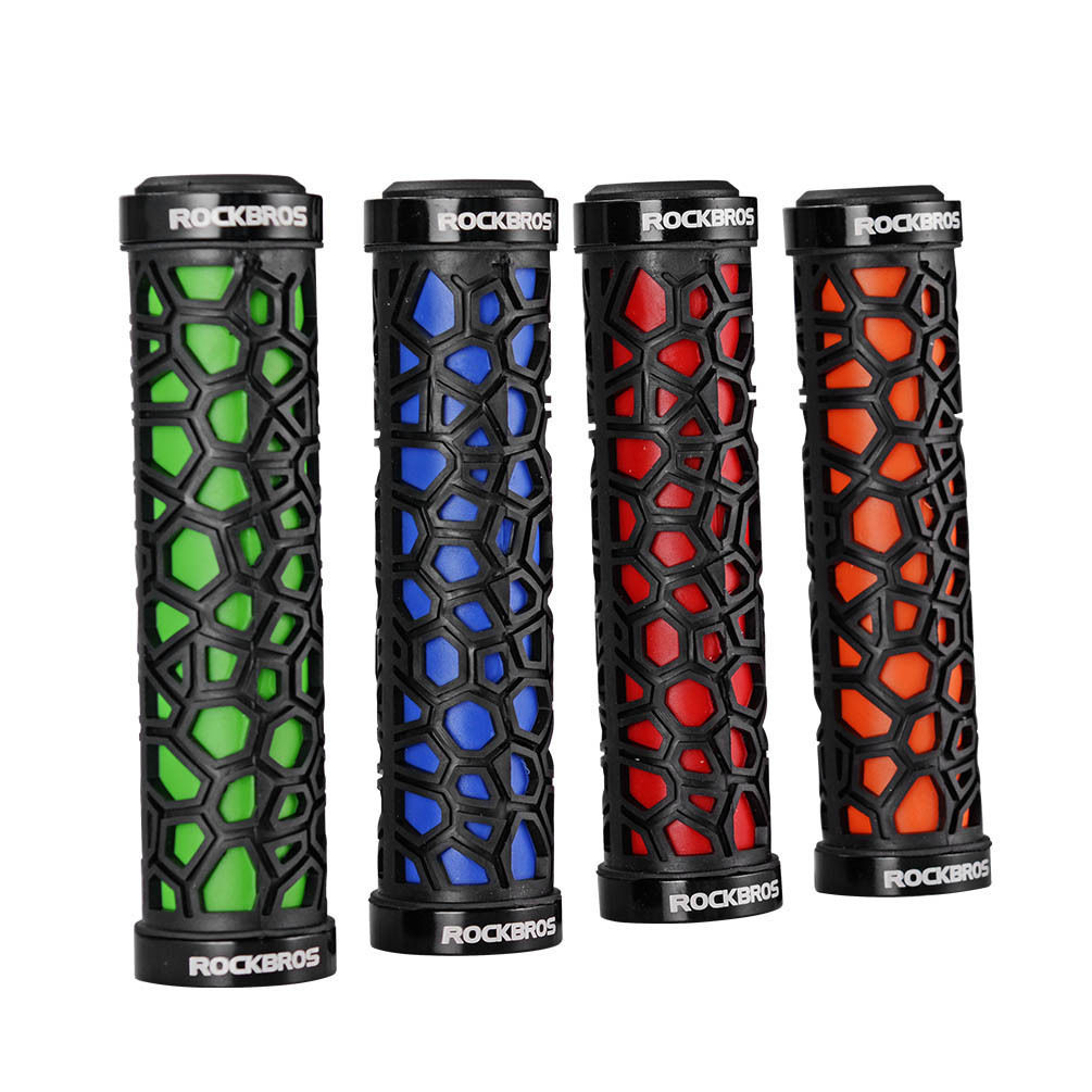 ROCKBROS Cycling Handlebar Grips Double Lock Anti Skid Ultraigt Rubber Bike Grip