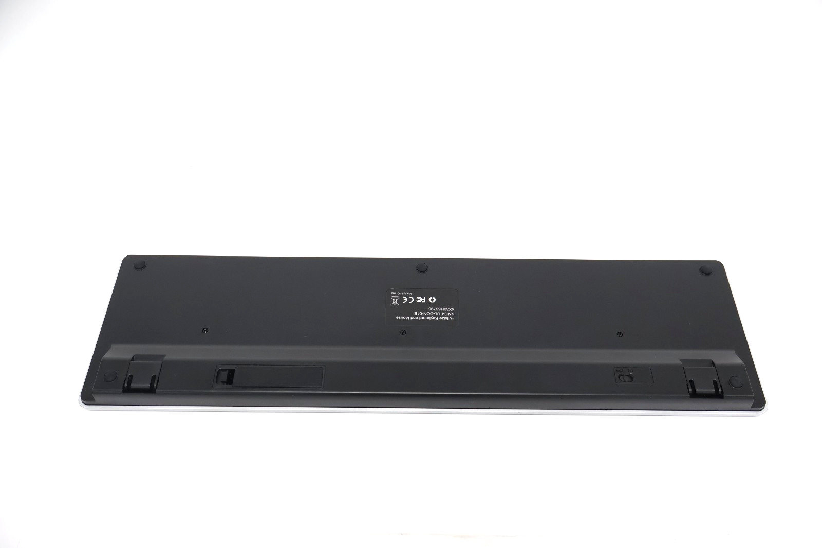 Lot of 2 Wireless Keyboard and Mouse Combo Full-Size Wireless Silver & Black